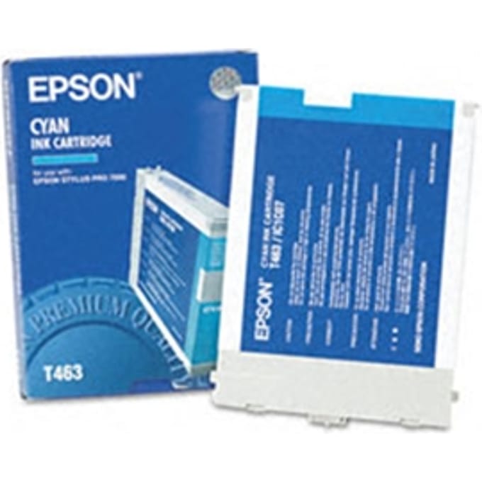 Epson T463 inktcartridge cyaan (origineel)