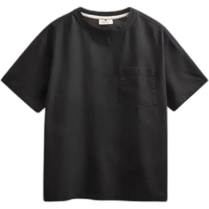 T-shirt van katoen, viscose en lin Anerkjendt Villads