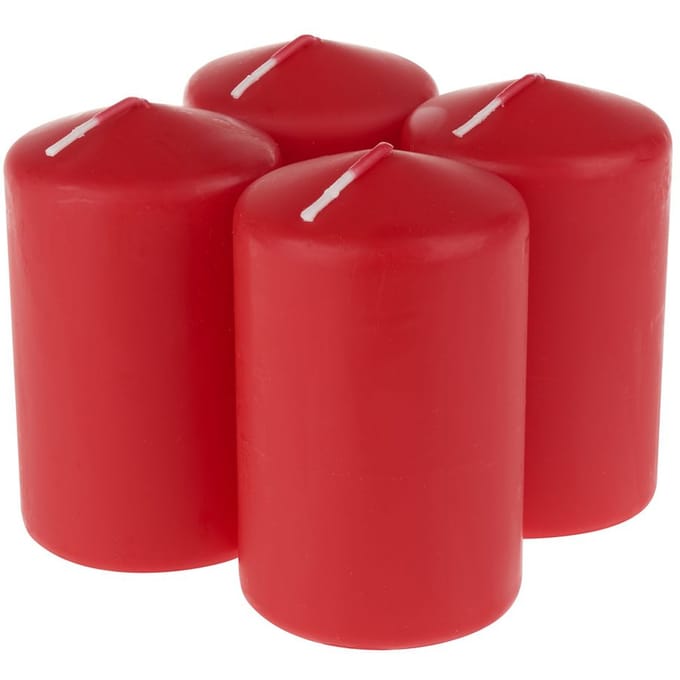 Kolomkaars, gedompeld, Rood, Ø 60mm