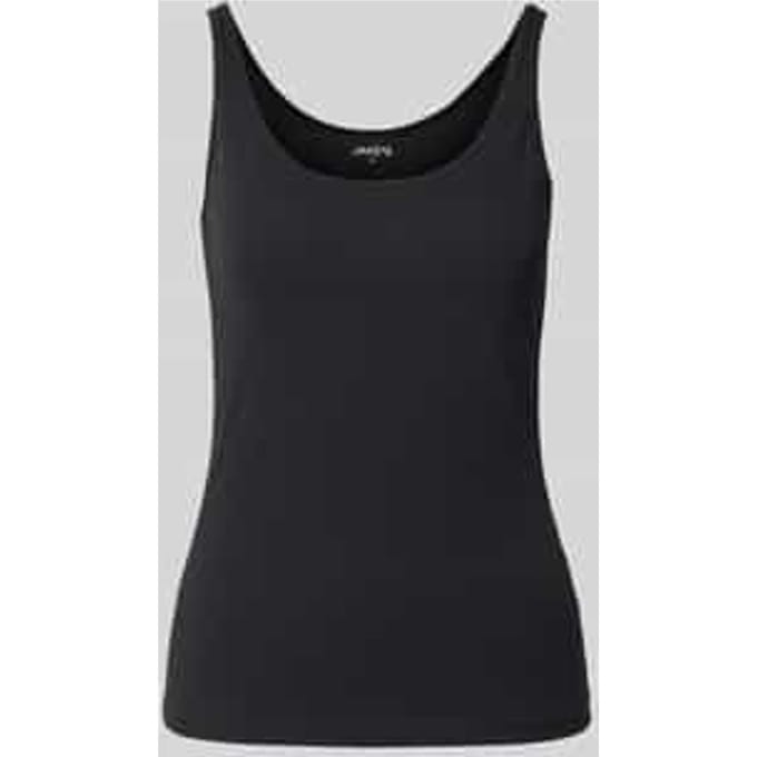 slim fit top met ronde hals