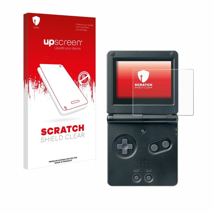 upscreen - Screenprotector voor Nintendo Gameboy Advance GBA SP - Folie Beschermfolie transparant
