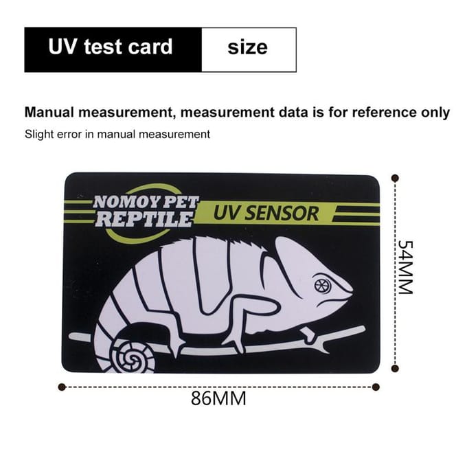 10 Seconden Detectie van Kruipend Huisdier Uvb Uv Testkaart Uv Levensdetectie Testkaart gray