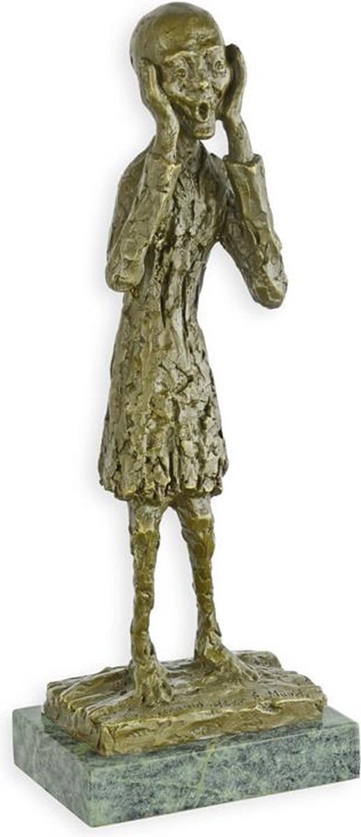 EEN BRONZEN BEELD VAN DE SCHREEUW