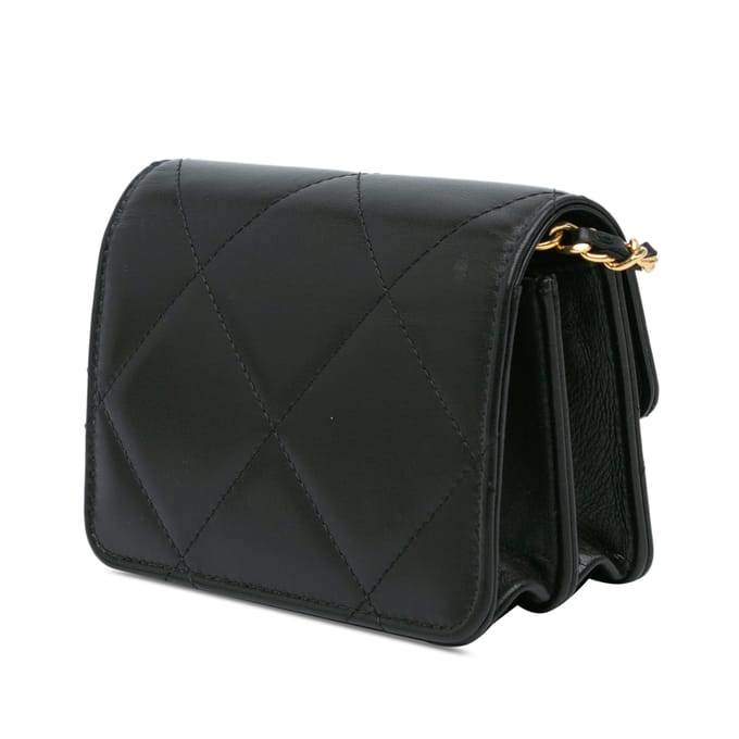 Gequilted Schoudertas met Kettingriem