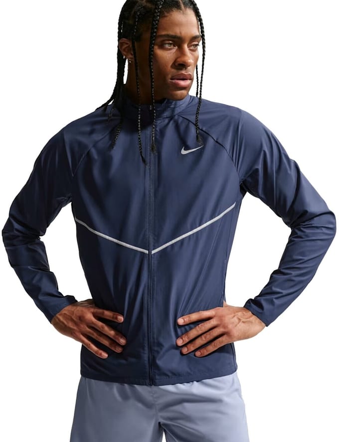 Nike Miler Dri-fit Heren Hardloop Jack If2369-410 - Kleur Blauw - Maat M