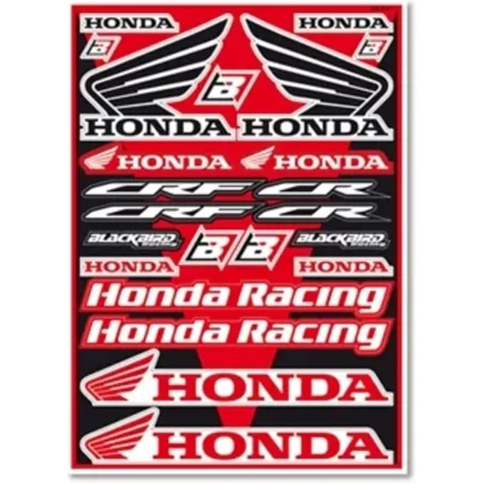 Kit decoratie motor sticker set Blackbird Racing Honda