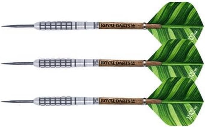Royal Darts Green Line steeltip dartpijlen 21 gram tungsten set.