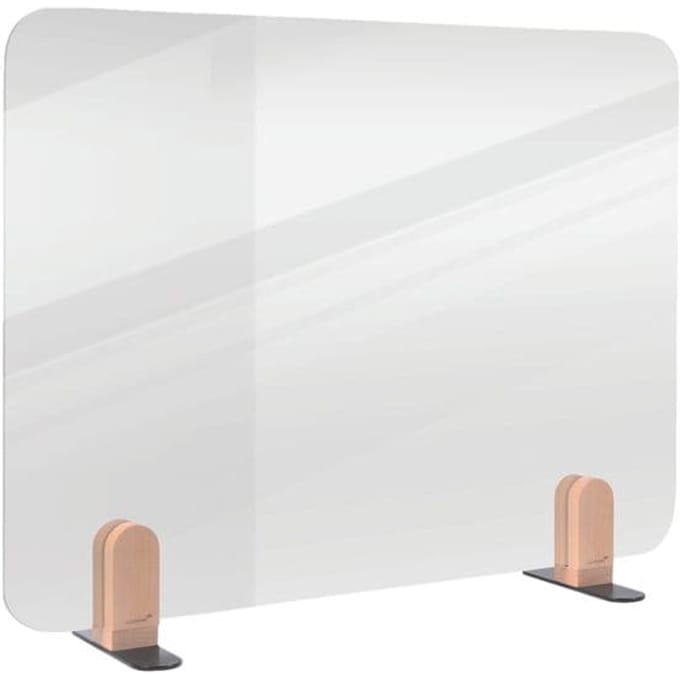 Legamaster Elements whiteboard tafelschot, geëmailleerd staal, incl. 2 voetbeugels, B 800 x H 600 x D 11 mm