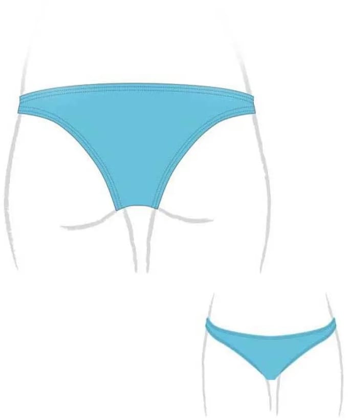 Turbo Capri Bikinibroekje Blauw XL Vrouw