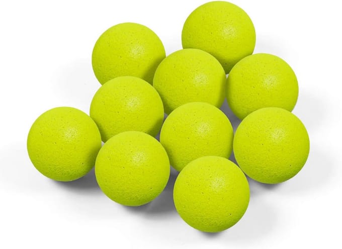Set van 10 Kurken Tafelvoetbalballen 35mm voor Exacte Controle