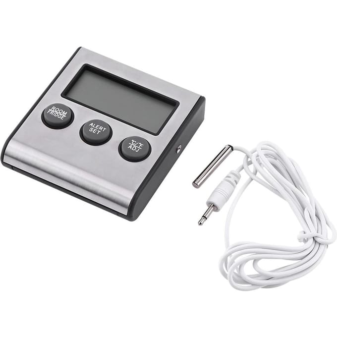 Nieuwe Digitale LCD Koelkast Temperatuur Koelkast Vriezer Kamer Thermometer Met Magneet En Standaard white