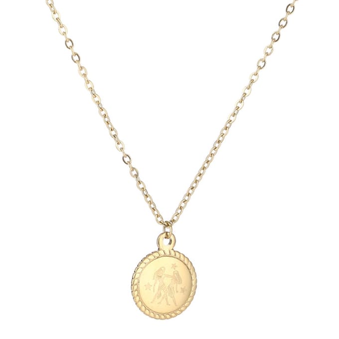 Bijoutheek Ketting Gemini - Tweeling Goud