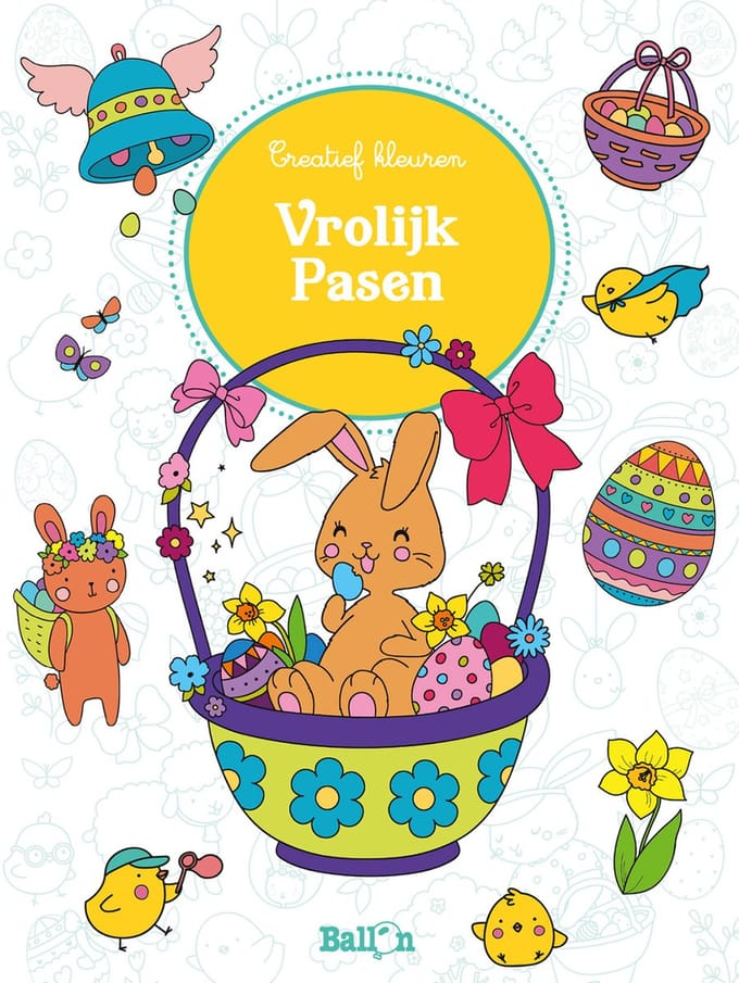 Ballon Kids Pasen 0 - Vrolijk Pasen: (creatief Kleuren)