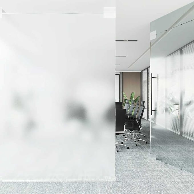 vidaXL - Raamfolies - mat - PVC - wit