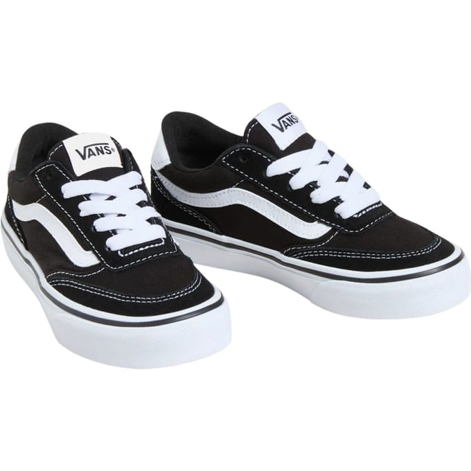 Vans Brooklyn LS SUEDE/CANVAS BLACK/WHITE Unisex Sneakers - BLACK/WHITE