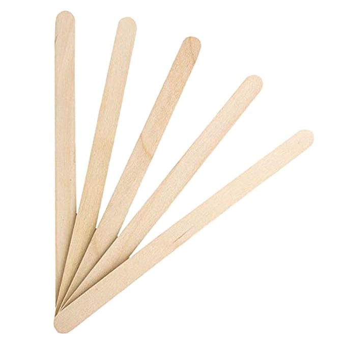 400 Stuks IJsstokjes Houten IJsstokjes Geweldige Bulkstokjes voor DIY Knutselen beige
