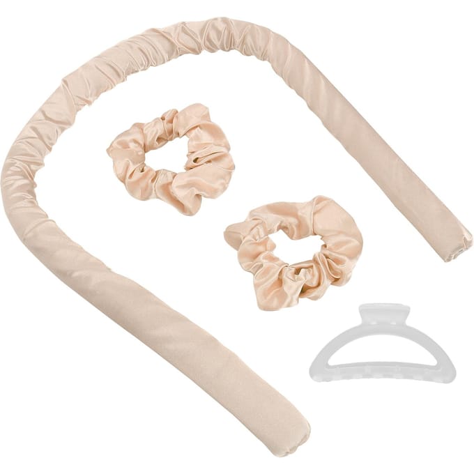 Krulschuim Haarroller Zonder Hitte Haarrollers Hoofdband DIY Slapen Haar Krultool Roosrood