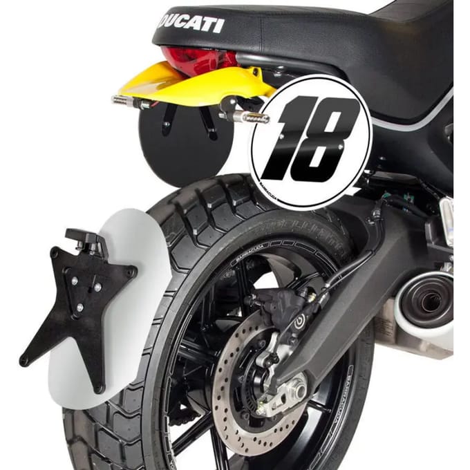 Achterspatborden motorfiets Barracuda Ducati Scrambler