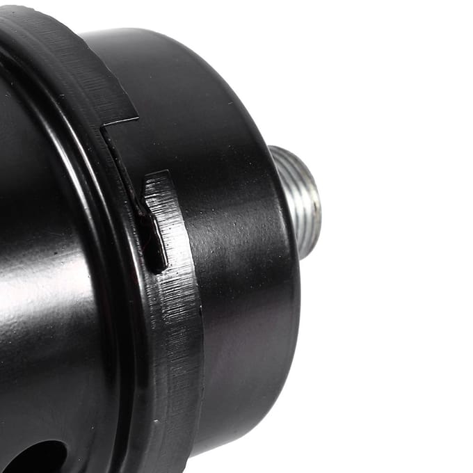 Zwart IJzer Luchtcompressor Inlaatfilter Demper Geluiddemper Draad 3 8  16MM