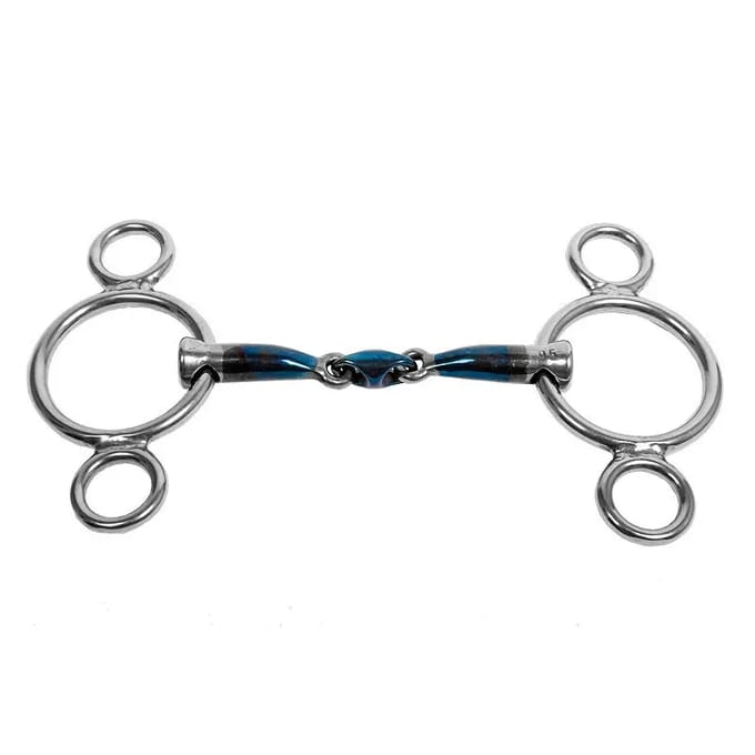 Trust Sweet iron-pony 3 ring-eliptical-12mm   Dubbel gebroken