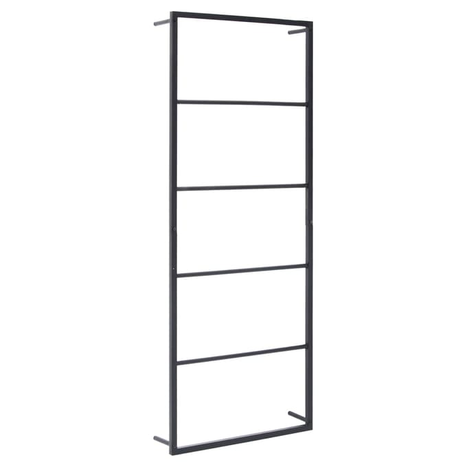 vidaXL - Handdoekenrek - 45x10x115 - cm - staal - zwart