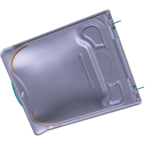 AEG deksel, kompleet, wit, StartRec,Claudia 140227974072