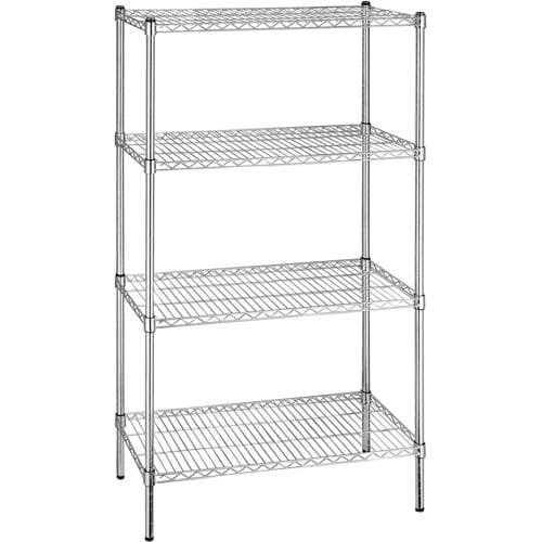 GGM Gastro Stahlregal - 900x450mm - 4 Ablagen - Chrom