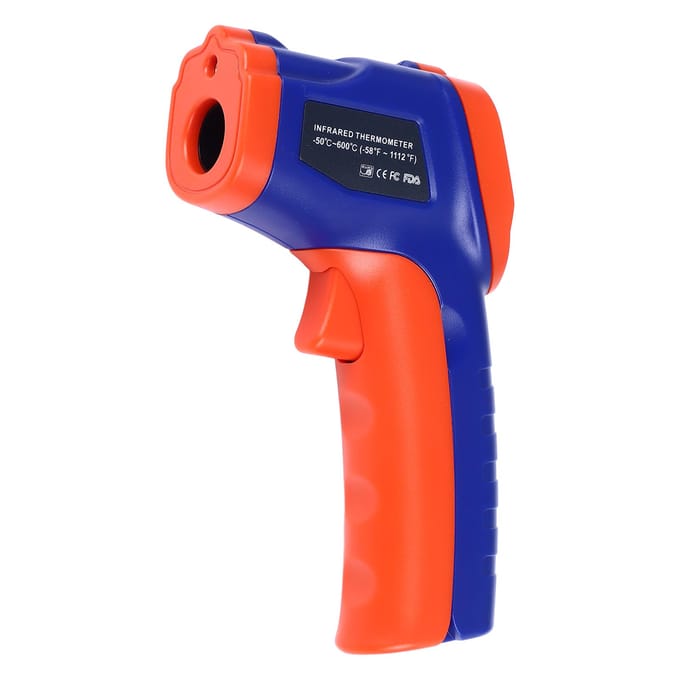 Infraroodthermometer Snelle Reactie Handheld Temperatuurmeetpistool voor Koken Pizzaoven BBQ red