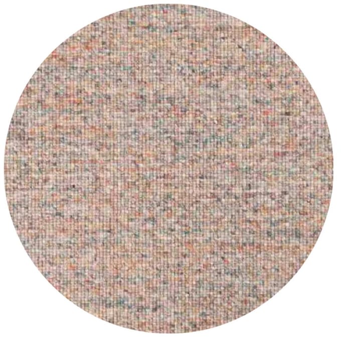 DÉJA Living Vloerkleed Rond Ø200cm - Laagpolig Wit Wol - Bela