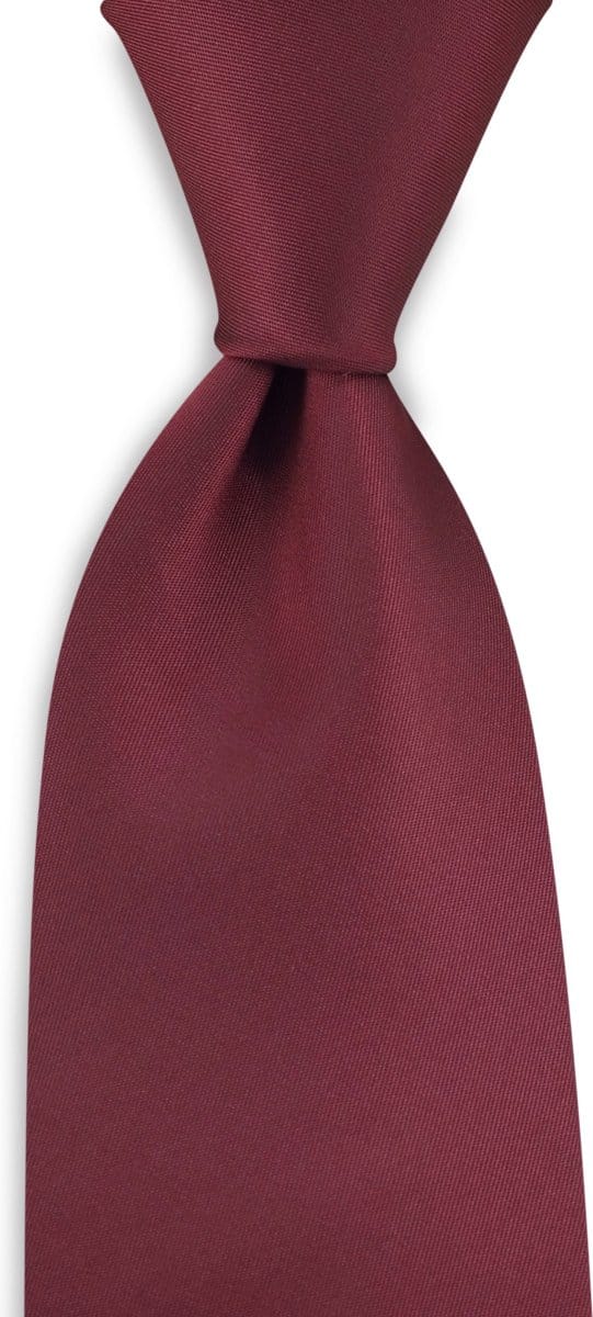 JB Collection - Stropdassen - stropdas bordeauxrood - bordeauxrood