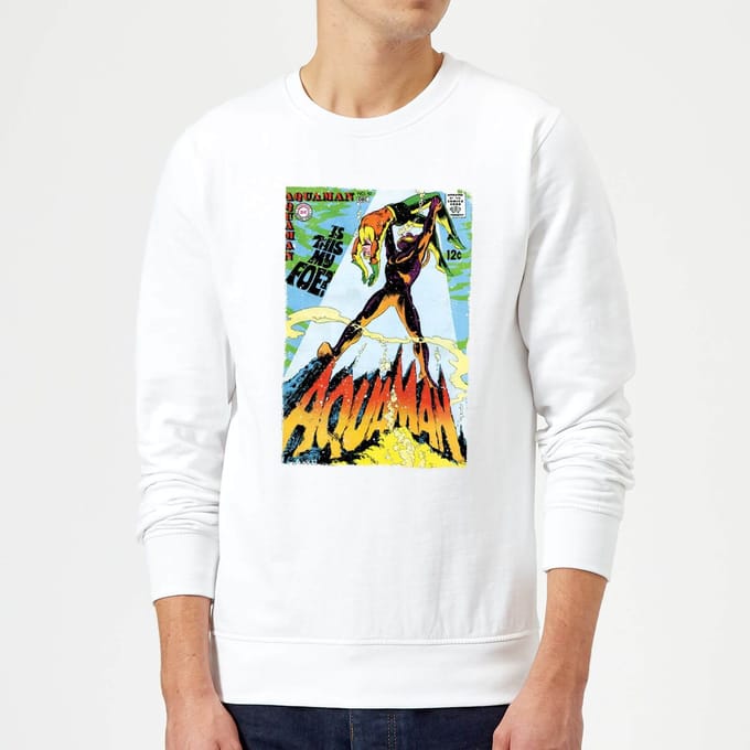 Justice League Aquaman Cover Sweatshirt - White - S
