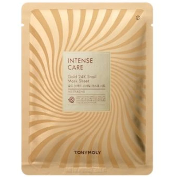 Tonymoly Intense Care Gold 24K Snail Mask Sheet Set (10 vellen) beige