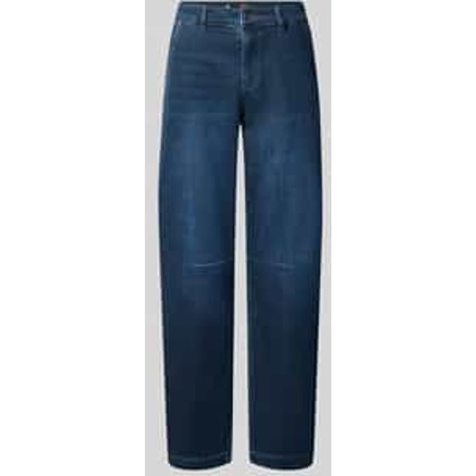 Barrel jeans van katoenmix