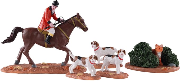 Lemax - Fox Hunt- Set Of 5 - Kersthuisjes & Kerstdorpen