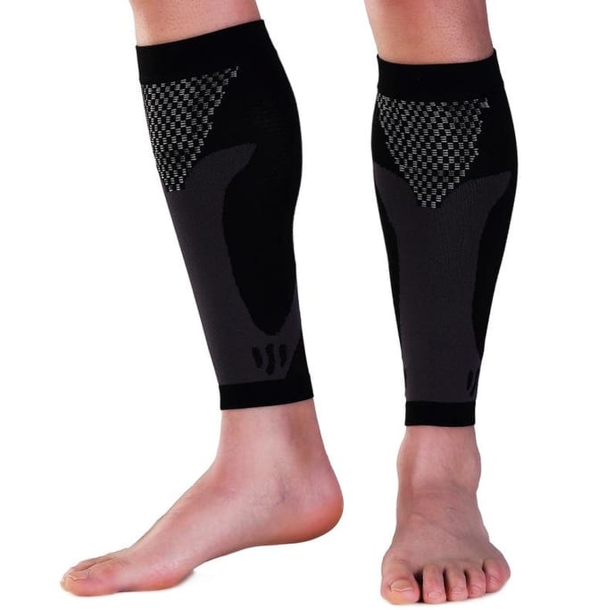 Chaussettes de compression chaussettes de compression manchons de jambe chaussettes de compression pour la course manchons de mollet élastique XL orange