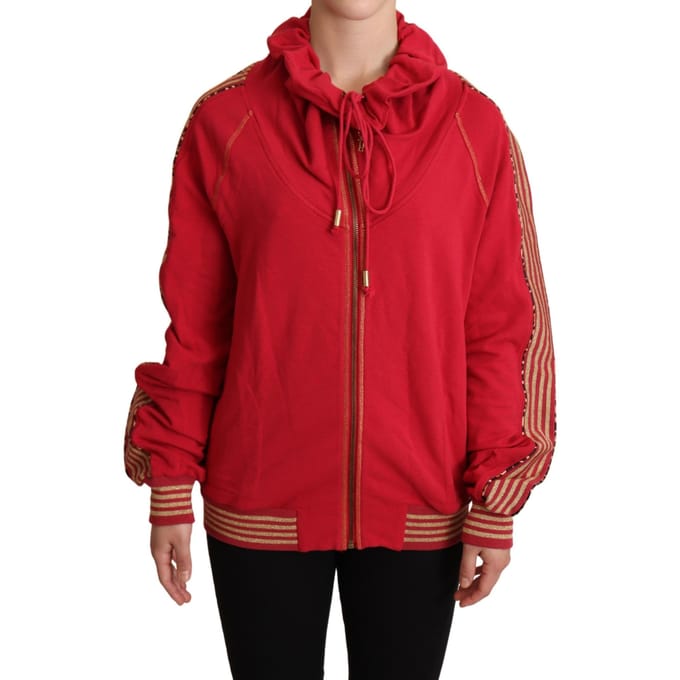 Rode Coltrui Met Rits Hoodie
