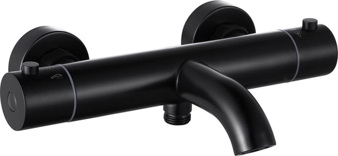 Thermostatische opbouw badkraan Mat zwart