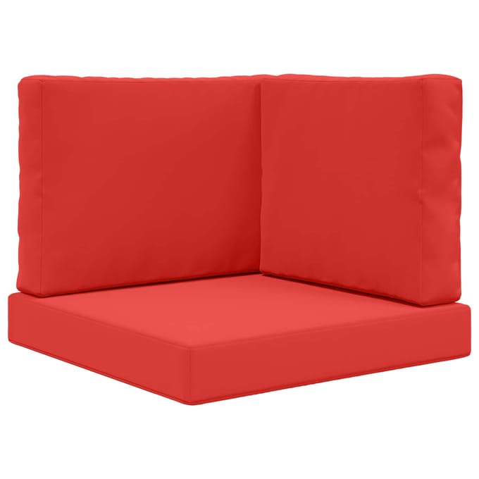 vidaXL - Buitenbankkussen - Polyester - Rood - 60 - x - 60 - cm