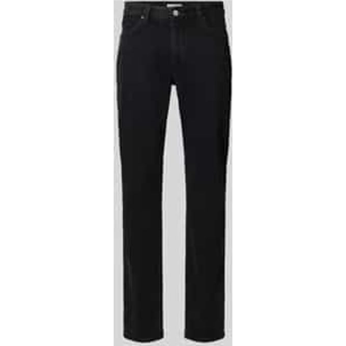 straight fit jeans van katoenmix