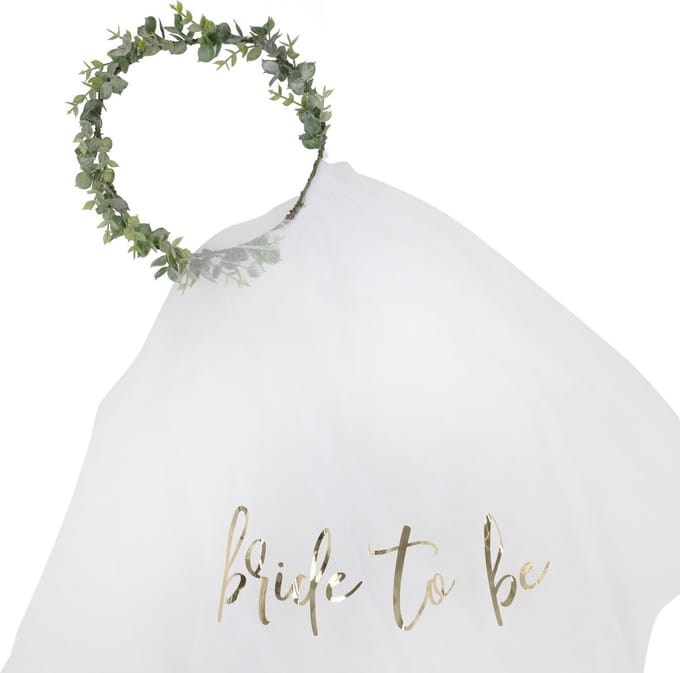Boland - Sluier Bride to Be met eucalyptuskroon