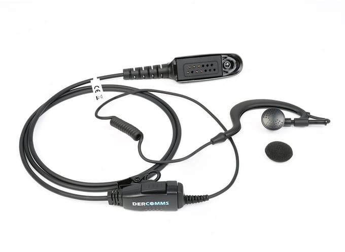 DerComms® Security oortje voor Motorola GP serie portofoon GP340 MTP700