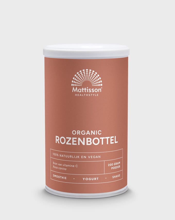 Mattisson - Rozenbottel Poeder - Voedingssupplement - Bron van Vitamine C - 100% Puur - 200 Gram