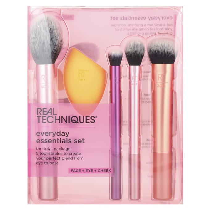 Everyday Essentials, Blush + Foundation + Shadow + Highlighter + Concealer, 5 types gray