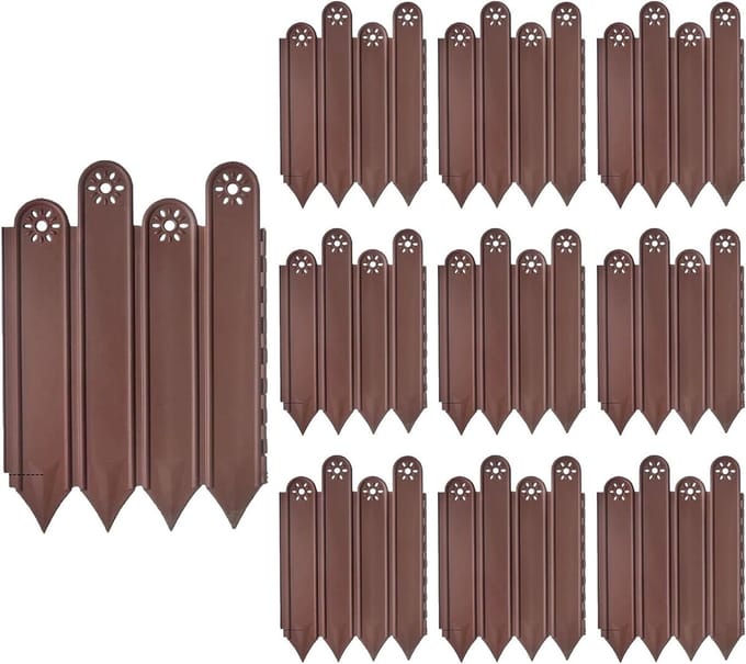 Tuinrand Set - Gazonrand Bloembak - Tuin Decoratie - Duurzame PP Constructie - 10 Stuks - Blauw