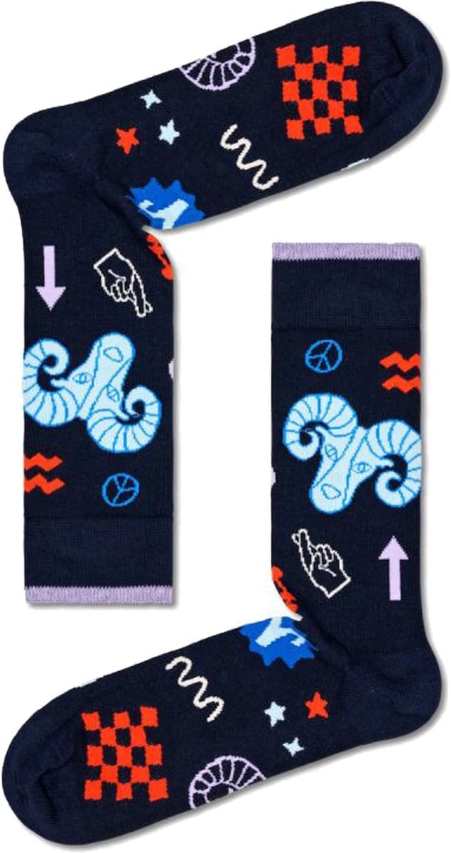 Happy Socks - Sterrenbeeld- Ram - Sokken Dames - Maat 36-40