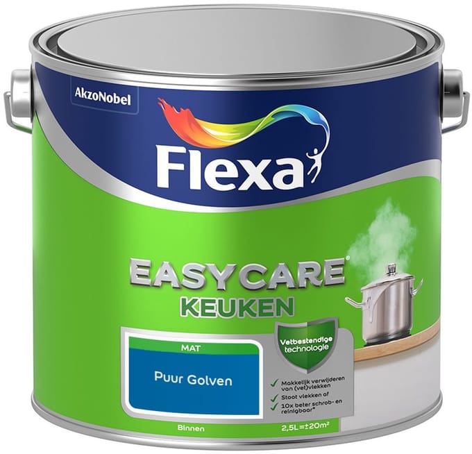 Flexa - Easycare Keuken - Puur Golven - Mengverf - 2,5 L