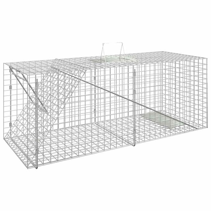 vidaXL Dierenval 64,5x25x26,5 cm gegalvaniseerd ijzer