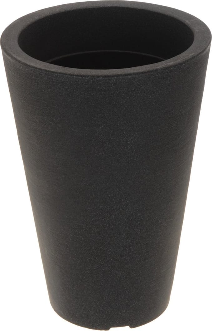 Bloempot capri rond d 24 cm antraciet