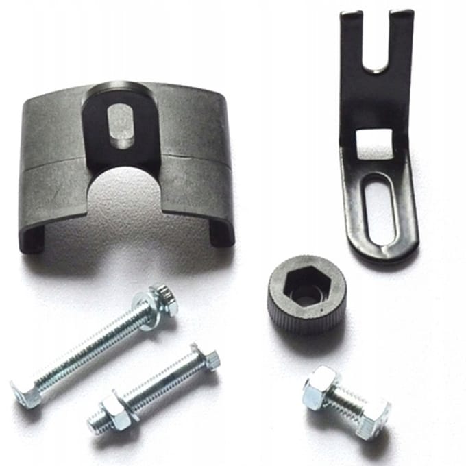 Simpla V-Brake Spatbord Bevestigingsset - Zwart Kunststof