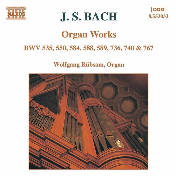 Wolfgang Rübsam - J.S. Bach: Organ Works (CD)